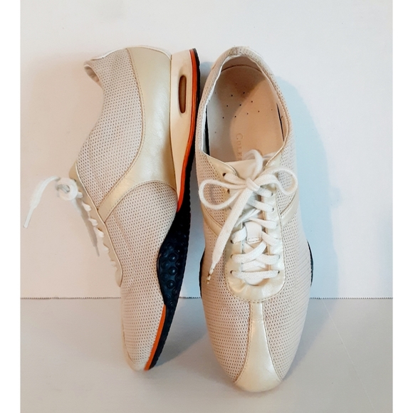 Cole Haan Air Bria Oxford Sneaker - Cream/Gold - Picture 2 of 16